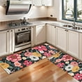 thumbnail image 3 of Kitchen Rugs Sets Of 2,Multicolored Pioneer Flower Anti Fatigue Kitchen Mat Rugs Non Slip Washable,Decorative Kitchen Floor Mats for Kitchen,Sink,Laundry,17"X47", 3 of 5