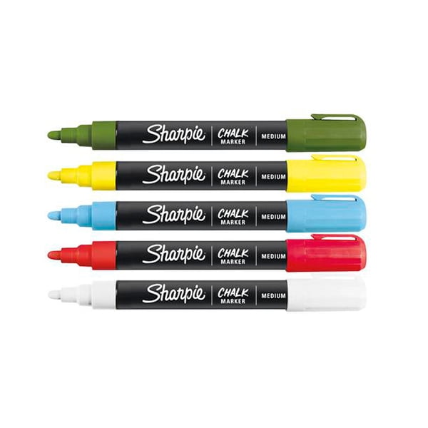 Sharpie Standard Medium Point Wet Erase Chalk Markers, 8 Packs: 5 ct. (40 total)