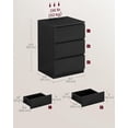 thumbnail image 2 of VASAGLE Modern Nightstand with Charging Station and Ample Storage - Sleek Design, Sturdy Construction, and Easy Assembly for Bedroom Convenience, 2 of 5