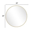 thumbnail image 4 of Lumora 20" Bathroom Mirror Round Wall Mirror Vanity Mirror with Metal Frame, Gold, 4 of 5