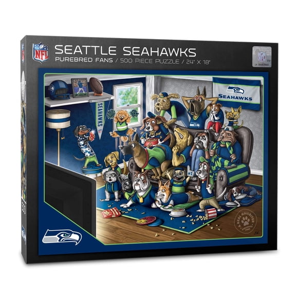 Puzzle YouTheFan NFL Seattle Seahawks Purebred Fans, 500 unidades