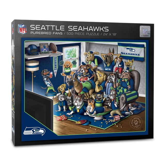 Puzzle YouTheFan NFL Seattle Seahawks Purebred Fans, 500 unidades