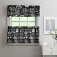 thumbnail image 5 of Kitchen Food Cooking Chef Kitchen Curtains and Valances Set - 3 Piece Kitchen Curtains Sets with Valance for Windows Rod Pocket Machine Washable Kitchen Decor Decorations (54"x18"+2x27.5"x24"), 5 of 6