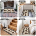 thumbnail image 5 of Boho Southwest Door Mat Indoor Outdoor, Farmhouse Aztec Tribe Brown Blue Plaid Non Slip Welcome Mat with Rubber Backing, Absorbent Fabric Front Door Mats Entryway Rug for Home Patio Entrance 18"x30", 5 of 8