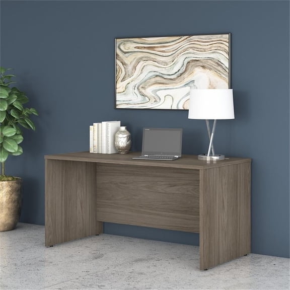 Maklaine Engineered Wood 60W x 30D Office Desk in Modern Hickory