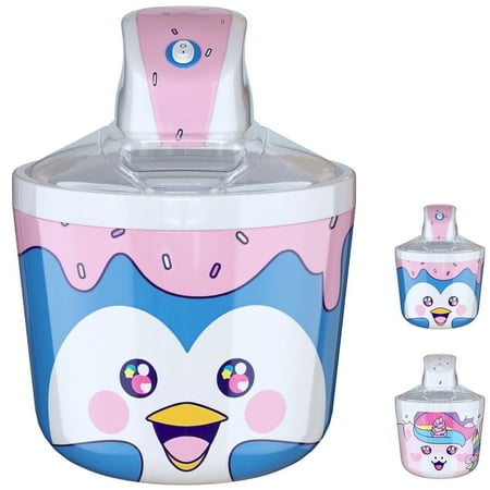 1.2 Quart Penguin Electric Ice Cream Maker Machine for Kids – Best Countertop Ice Cream Machine for Homemade Soft Serve, Sorbet, Gelato, Frozen Yogurt