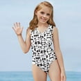 thumbnail image 5 of FOR U DESIGNS Adorable One Piece Bathing Suit Girls Size 7-8 Years Cartoon Pandas Dancing Athletic Leotards Summer Kids Sleeveless Gymnastics Swimsuit, 5 of 8