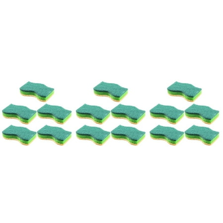

Raindrops 15 Pcs Cleaning Dish Sponge Scrubber Convenient Dish Towels Sponge Dish Scrub Cloths Kitchen Washcloths