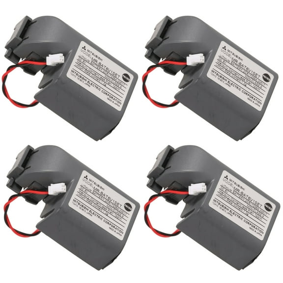 4Pcs MR-BAT6V1SET 6V 1800mAh Lithium Battery Compatible with Mitsubishi 2CR17335A WK17 for MR-J4 PLC