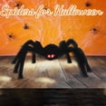 thumbnail image 5 of 47” Halloween Hairy Spider Outdoor Decorations,Light-up LED Eyes Scary Giant Spider Fake Large Spider Hairy Spider Props for Halloween Yard Decorations Party Outdoor and Outdoor Decor,Red, 5 of 5