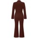 thumbnail image 5 of Gibobby Pantalones cortos Mono recto informal de cintura alta de otoño invierno para mujer(Café， XL), 5 of 5