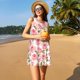 thumbnail image 3 of Fotbe Rose Flowers Vestido de Verano sin Mangas para Mujer – Vestido Midi Línea A, Estilo Camiseta Floral, Vestido Playero Casual y Fluido, 3 of 7