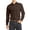 Brown, variant on Men's Long Sleeve Regular Fit Button up Pocket Solid Standard Cuff Dress Shirt