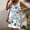 Light Blue#3, variant on Viikei Women's Summer Casual T Shirt Dresses,New Women's Casual Loose V-neck Sleeveless Printed Short Dress White S