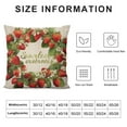 thumbnail image 6 of COMIO  Fall Pillow Covers Strawberry Throw Cushion CoverThanksgiving Pillow Cases Autumn for Home Office Bedroom Couch Car Decoration, 2pc, 6 of 6