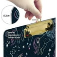 thumbnail image 4 of 12.5"x9" Magic Unicorn Clipboards, Standard A4 Letter Size Nursing Clipboard with Low Profile Metal Clip Decorative Clip Board for Office Supplies,Silver, 4 of 7
