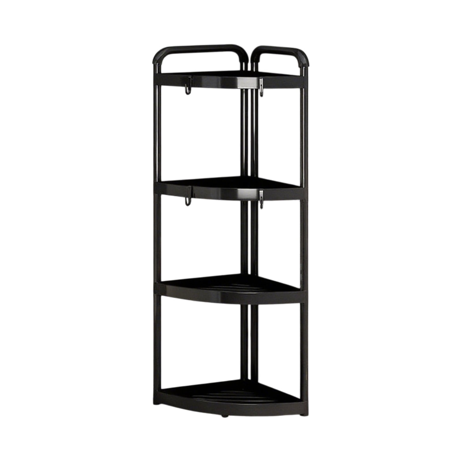 Antqov Corner Shower Caddy Standing 4 Tier Shower Organizer 36x17x12" Plastic Bathroom Shelves Shelf Rack for Bathroom Floor Supplies