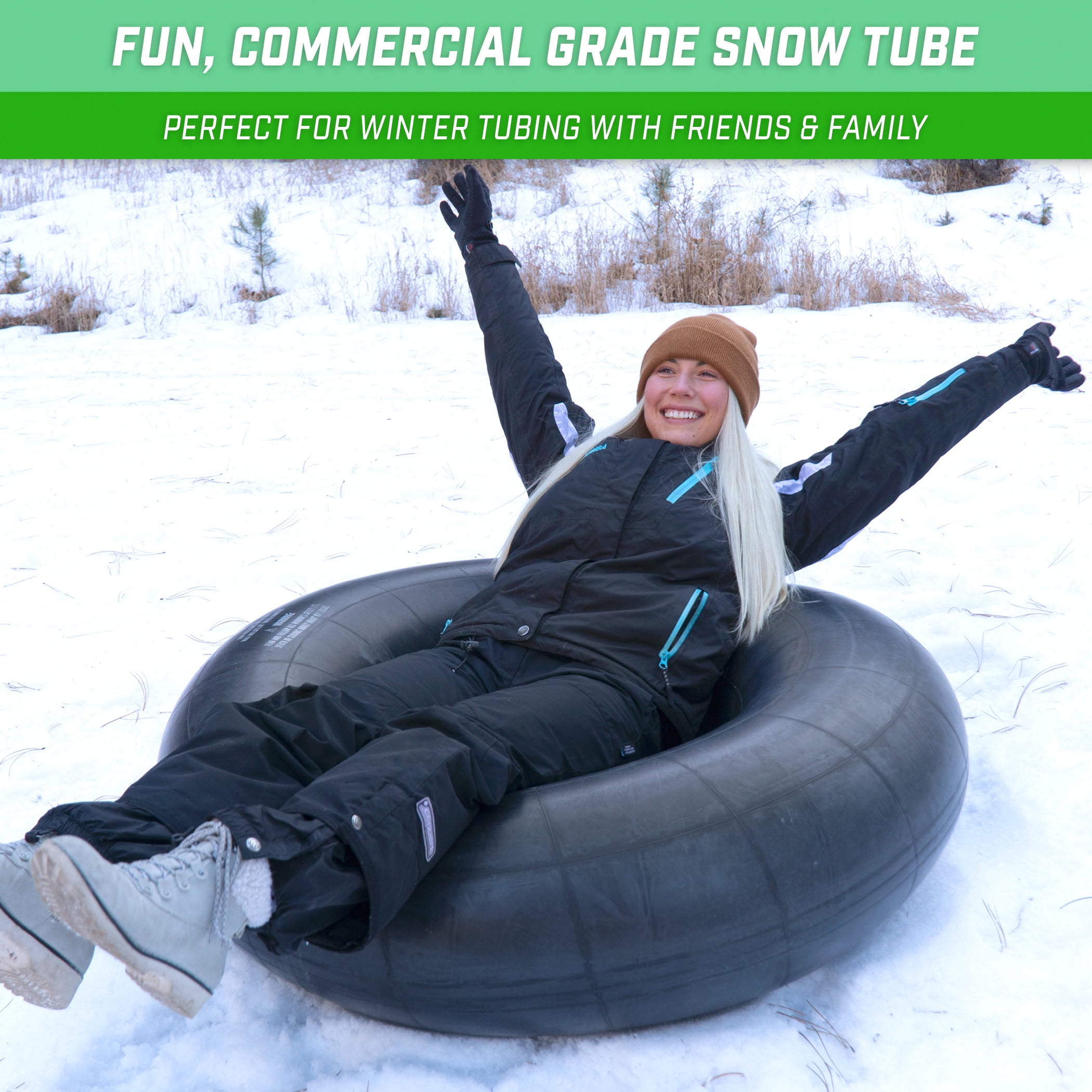 GoSports Duratube 44 Inch Heavy-Duty Tire Tube, Recreational Snow & Water Tire Tube - Commercial Grade