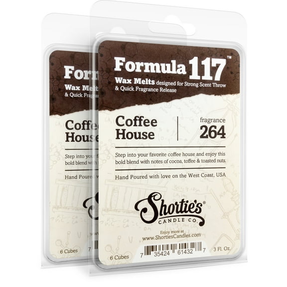 Coffee House Wax Melts Multi Pack - Highly Scented   Essential & Natural Oils - Shortie's Candle Company