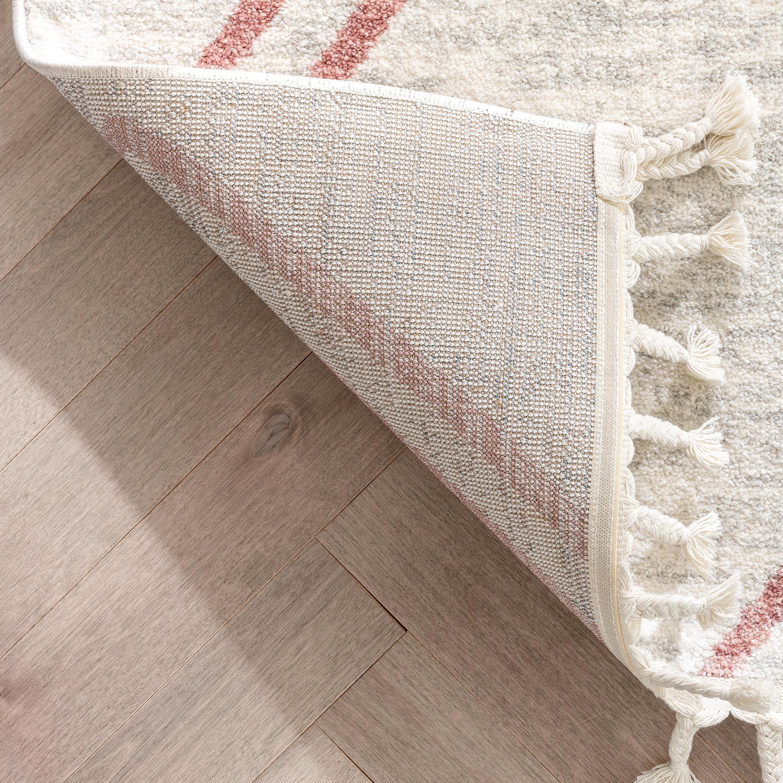 Well Woven Kennedy Chevron Area Rug, 6.58' x 9.25', Cotton Fringe For Authentic Look, Super Soft Pile, Durable, Easy To Clean
