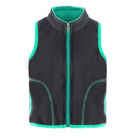 

Kids Clothing Toddler Kids Baby Girls Boys Winter Warm Thick Cotton Sleeveless Patchwork Vest Clothes