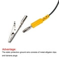 thumbnail image 3 of ESD Grounding Cable Cord with Alligator Clip, 5m/197" Yellow AntiStatic Ground Wire Elastic Cable,  2 Pack, 3 of 4