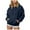 Navy, variant on Splozh Hoodie for Womens Pullover Christmas Hoodie for Women Sweatshirts Women Graphic Crewneck Tops Blouse Black,M