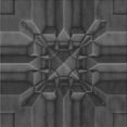thumbnail image 1 of Ahgly Company Indoor Square Patterned Dim Gray Area Rugs, 5' Square, 1 of 6