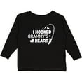 thumbnail image 3 of Inktastic I Hooked Grammy's Heart with Fishing Rod Boys or Girls Long Sleeve Toddler T-Shirt, 3 of 5
