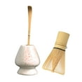 thumbnail image 5 of 3x Traditional Matcha Ceremony Set with Tea Spoon,Handmade Bamboo Matcha Whisk and Bowl for Matcha Ceremony,Beginner Best Gift White, 5 of 7