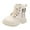 Beige, variant on Krdevn Girls Boots - Boys and Girls Mesh Lace Shoes Mesh Lace Boots Non Breathable Boots -Toddler Boots,Cowgirl Boots,Color:Black,Size:7