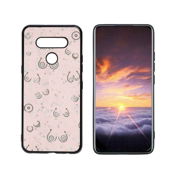 Boobs-tits-2 Phone Case, Degined for LG Q51 Case Men Women, Flexible Silicone Shockproof Case for LG Q51