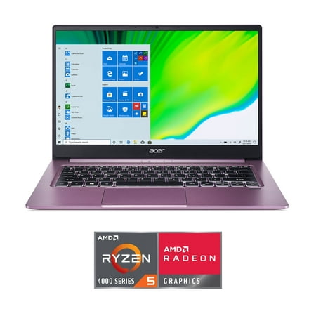 Acer Swift 3 Laptop, 14" Full HD 1080p, AMD Ryzen 5 4500U Hexa-Core Processor, 8GB RAM, 256GB SSD, Intel Wireless Wi-Fi 6, Fingerprint Reader, Windows 10 Home, SF314-42-R6YC