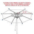 thumbnail image 2 of stanreset Toit de Parasol de Jardin Imperméable Remplacement de Toit en Polyester pour Patio Extérieur, Beige, 2 of 7