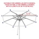thumbnail image 5 of Toldo de repuesto Toystoory para sombrilla de 10 pulgadas cubierta para Patio exterior impermeable rojo, 5 of 6