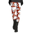 thumbnail image 5 of Hkoxplj Halloween Leggings for Women Soft Cotton Blend Printed Pants Stretch High Waist Ghost Bat Pattern Casual Workout Leggings Festival Party Tights All Season Comfortable Athletic Pants, 5 of 6