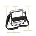 thumbnail image 2 of Bolsos Hombro Tipo Bandolera para Hombre Y Mujer Bolsas Mensajero Informales Transparentes, 2 of 9