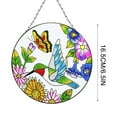 thumbnail image 3 of Xihbxyly Colgante de Colibrí Colorido, Decoración Colgante de Acrílico, Adorno Vibrante para Jardín y Ventana, para Uso En Interiores y Exteriores, Perfecto para Primavera y Verano, Tamaño de 6.3 X 6, 3 of 4