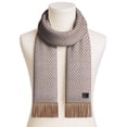 thumbnail image 3 of Bufanda Artesanal AlpacaGrayBrown 1Pza Gris/Café 170cm x 21cm Hechas a Mano Alpaca., 3 of 4