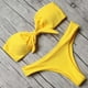 thumbnail image 1 of WILLBEST Trajes de Baño Mujer Completo Conjunto de Bikini Bandeau de Corte Alto Con Lazo Sólido Sexy Para Mujer Traje de Baño de Dos Piezas, 1 of 3