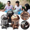 thumbnail image 3 of Metal Dices Set With Revolver Cylinder Dices Storage Multifunctional Cyberpunks Style Dices Game Prop for Crime Theme Tabletop Game, 3 of 5