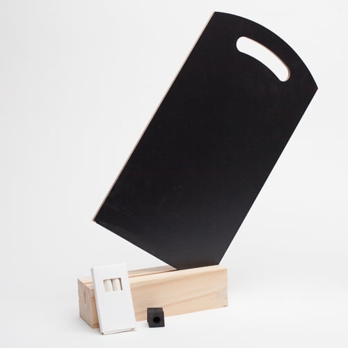 Richland Pinewood Standing Chalkboard with Chalk, Holder, and Eraser