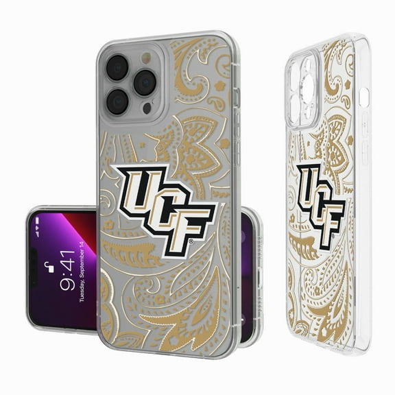 UCF Knights iPhone Paisley Design Clear Case