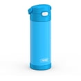 thumbnail image 2 of Thermos Kids Bouteille d'eau isotherme en acier inoxydable avec bec verseur et couvercle, 470ml, bleu électrique, 2 of 7
