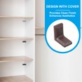 thumbnail image 5 of Uxcell Metal Corner Braces L-Shape Bracket Right Angle Board Holder Brown, 5 of 7