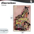 thumbnail image 4 of Stupell Industries Art Deco On My Feet Heels & Books Canvas Art, 24 x 36, by Annabelle Hall, 4 of 8