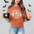 thumbnail image 2 of A Little Witch In All Of Us - Women's Garment Dyed Graphic T-Shirt, 2 of 11