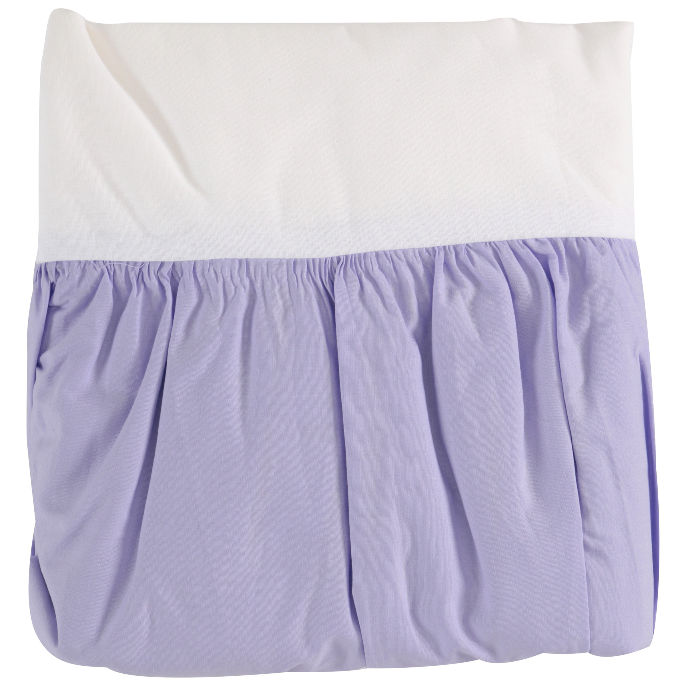 TL Care 100% Natural Cotton Percale Crib Bed Skirt, Lavender, Soft