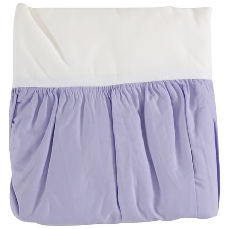 TL Care® 100% Cotton Percale Purple Crib Bed Skirt Pack - Walmart.com