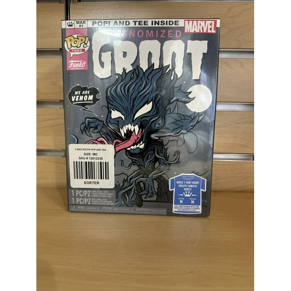 Funko POP! Tees VENOMIZED GROOT  #511 T-Shirt MEDIUM Hot Topic Exclusive